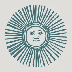 Sol Invictus, 2023 (linoleum på papper)