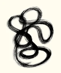 Vibration_04, 2023 (tusch på papper)