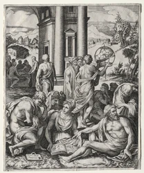 En församling av forskare, c. 15151527.