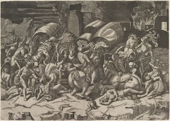 Strid med en Cutlass, ca. 1515-27.