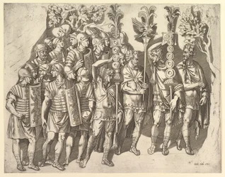 En romersk legion från Trajans kolumn, 1500-talet.