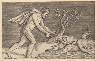 The Mirror of Roman Magnificence: Naken Man Pursuing a Naiad, ca. 1515-1527.