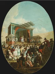 En italiensk komedi i Verona, 1772.
