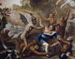 Stengäst, av Marco Marcola (1740-1793), detalj, Italien