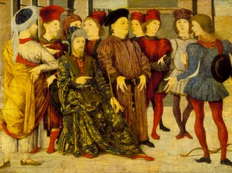 Fragment från en Cassone-panel 