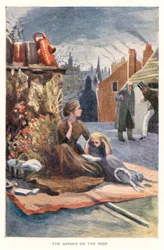 Illustration till Our Mutual Friend (färglitografi)