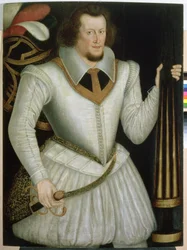 Porträtt av Robert Devereux, 2nd Earl of Essex