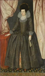 Porträtt av en kvinna, cirka 1610 (olja på duk)