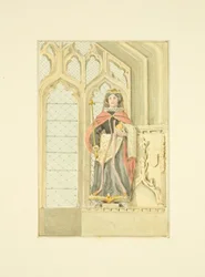 Figur av drottning Elizabeth i St Mary