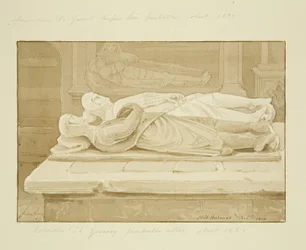 Monument of de Gournay and Gaunt i East End av South Aisle of St Mark