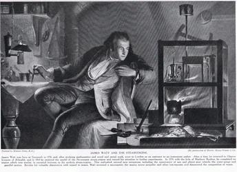 James Watt and the Steam-Engine, illustration från 