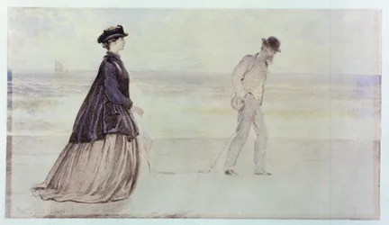 Det lyckliga paret - herr och fru Lammle, 1864 (wc på papper)