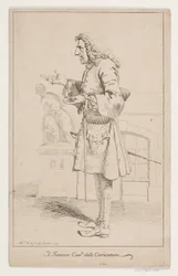 "Karikatyrernas berömda Cavre". Porträtt av Pier Leone Ghezzi (1674-1755)