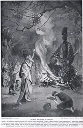 Druidernas människooffer, illustration från "Hutchinson