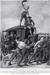 John Wilkes frisläppt av Londonmaffian