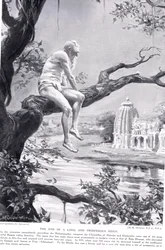 The End of a Long and Prosperous Reign, illustration från "Hutchinsons History of the Nations", ca 1910 (litografi)