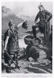 Donald MacWilliams huvud presenterat för Alexander II AD1214