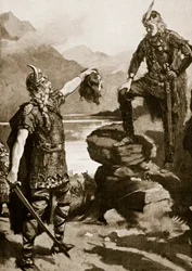 Donald Macwilliams huvud som presenterades för Alexander II, illustration från "Hutchinson