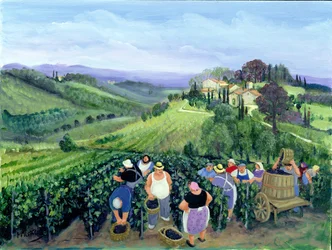 Landskap i Chianti (olja på duk)