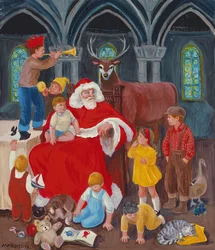 Jultomten på julafton