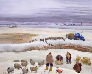 Vintersnöfall (målning)