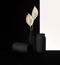 Elegant blommig kontrast