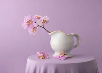 Eleganta lavendelfärgade orkidéer