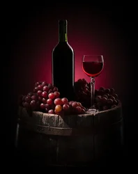 Elegant stilleben med vin