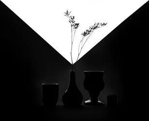 Minimalistiskt geometriskt stilleben