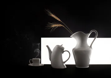 En minimalistisk frukostscen