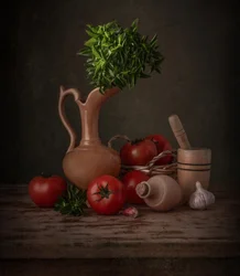 Rustikt italienskt kök