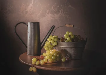 Vintage-druvskörd