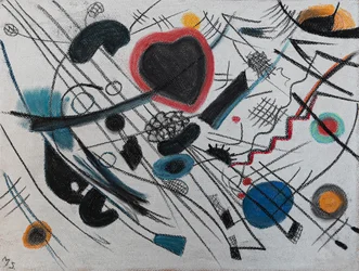 Strings of my heart, 2020 (pastell)