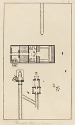 Plan över palatset i Carnac