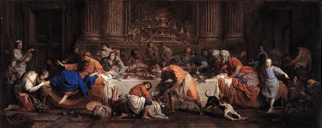 Fest i fariséen Simons hus, ca 1748