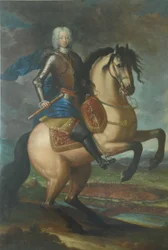 Ridsporträtt av Carlo Emanuele III