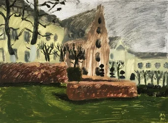 Bryssel landskap, 2019 (olja på papper)