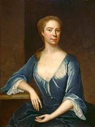 Porträtt av en dam, ca 1715-1730, kanske närmare 1725 (olja på duk)
