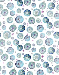 Sea Urchin Blue, 2020 (akvarell på papper)