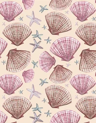 Whitstable Seashells, Antique Hue, 2020 (akvarell på papper)