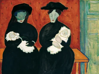 Tvillingar av Marianne von Werefkin (1860-1938)