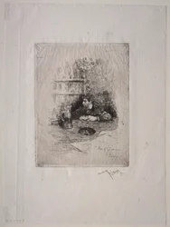 Porträtt av Zamacois.