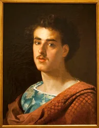 Självporträtt - målning av Mariano Fortuny (1838-1874), olja på duk, cirka 1858 - National Museum of Arts of Catalonia, Barcelona (Spanien)