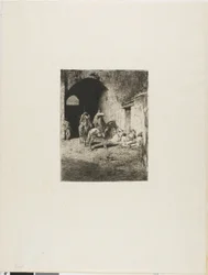 Vakt vid kasbah i Tetuan