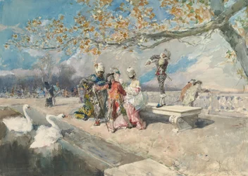 Maskerad, mitten av 1800-talet.