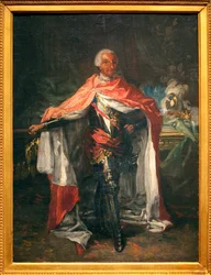 Porträtt av Karl III av Spanien (1716-1788) - Målning av Mariano Salvador Maella (1739-1819), olja på duk, skiss, spansk konst