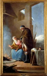 Vinter. Målning av Mariano Maella (1739 - 1819) Ec. Esp.