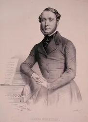 Porträtt av Henri Rosellen (1811-76) (gravyr)