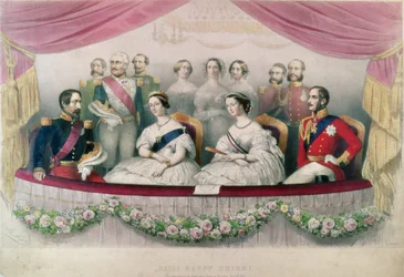 Hail Happy Union, statsbesöket på den kungliga italienska operan av drottning Victoria, prins Albert och kejsaren och kejsarinnan av Frankrike, 1855