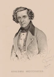 Porträtt av kompositören Giacomo Meyerbeer 1791-1864, 1836.